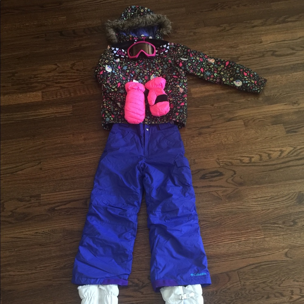 Ski suit include 5 items for girls
